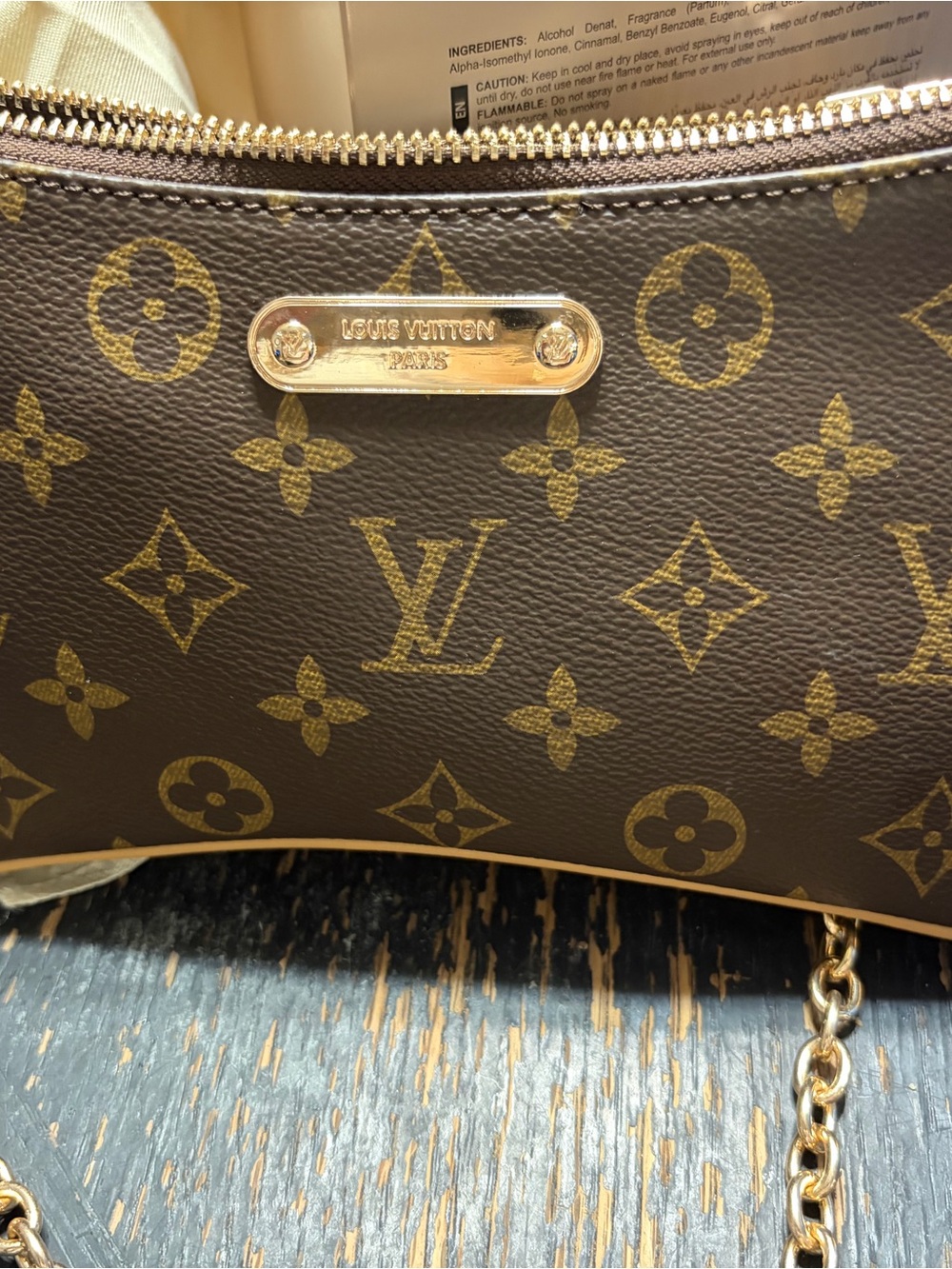 Louis Vuitton Brown Monogram Mini Shoulder Bag with Gold Hardware